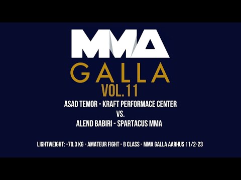 Asad Temor (Kraft Performace Center) Vs. Alend Babiri (Spartacus MMA)