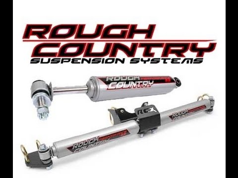 Rough Country 2.2 DUAL STEERING STABILIZER (install tips and review)