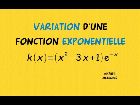 Étude d'une fonction avec exponentielle (utilisation de la dérivée) (3)
