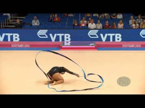 Karla DIAZ ARNAL (MEX) 2015 Rhythmic Worlds Stuttgart - Qualifications Ribbon