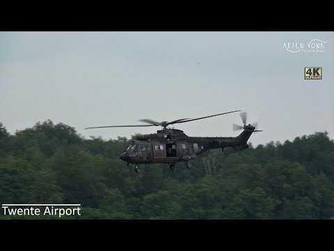 [4K] Plane Spotting at Twente Airport 20-08-2021 : Helicopter and Business Jets