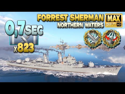 Destroyer Forrest Sherman: Down to unreal 0,7sec reload - World of Warships