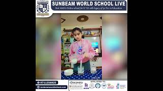 Sunbeam World School Students Conduct Salt Water Experiment 🔬