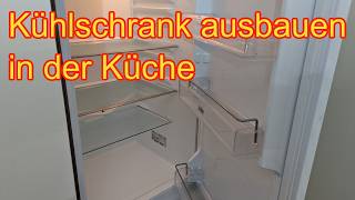 Einbaukühlschrank ausbauen - so einfach geht's (Anleitung)