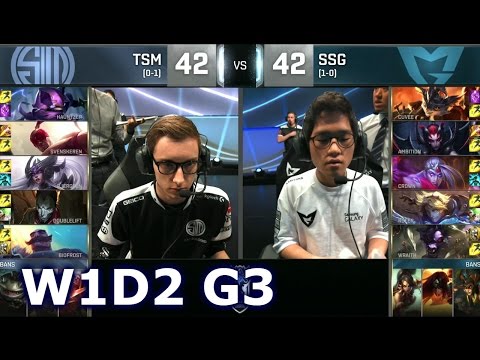 TSM vs SSG - Week 1 Day 2 | Group D LoL S6 World Championship 2016 W1D2 | TSM vs Samsung G1 Worlds