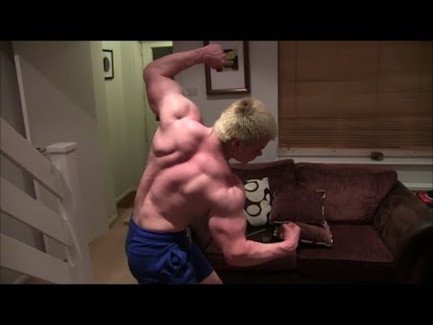 Beast Young UK Teen Bodybuilder Super Saiyan Flex Pumping and Posing Huge Muscles