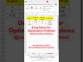 Excel Solver Optimize Like A Pro ️ Solve Any Problem In Minutes Day28 Video 1 Exceltricks