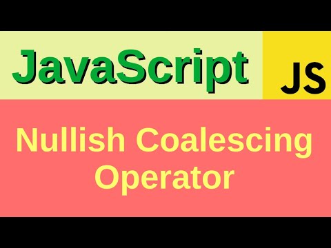 Nullish Coalescing Operator Basic Javascript Fast 8