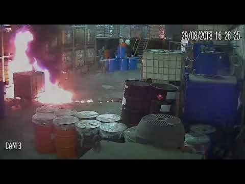 Tote static electricity fire