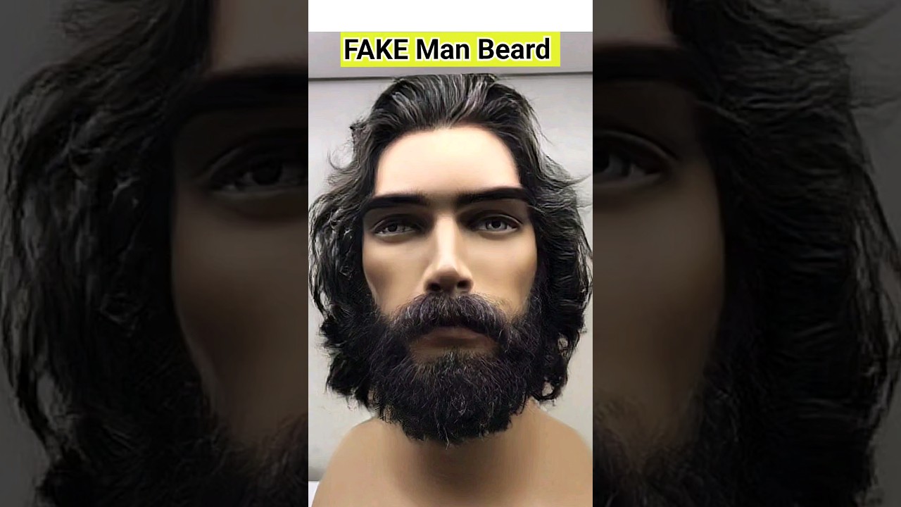 Hyper Realistic FAKE Man Beard and Moustache  💙