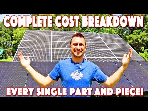 Full Complete DIY Solar System Costs! EVERY Part And Piece Explained! MIN And MAX $$ For 2025