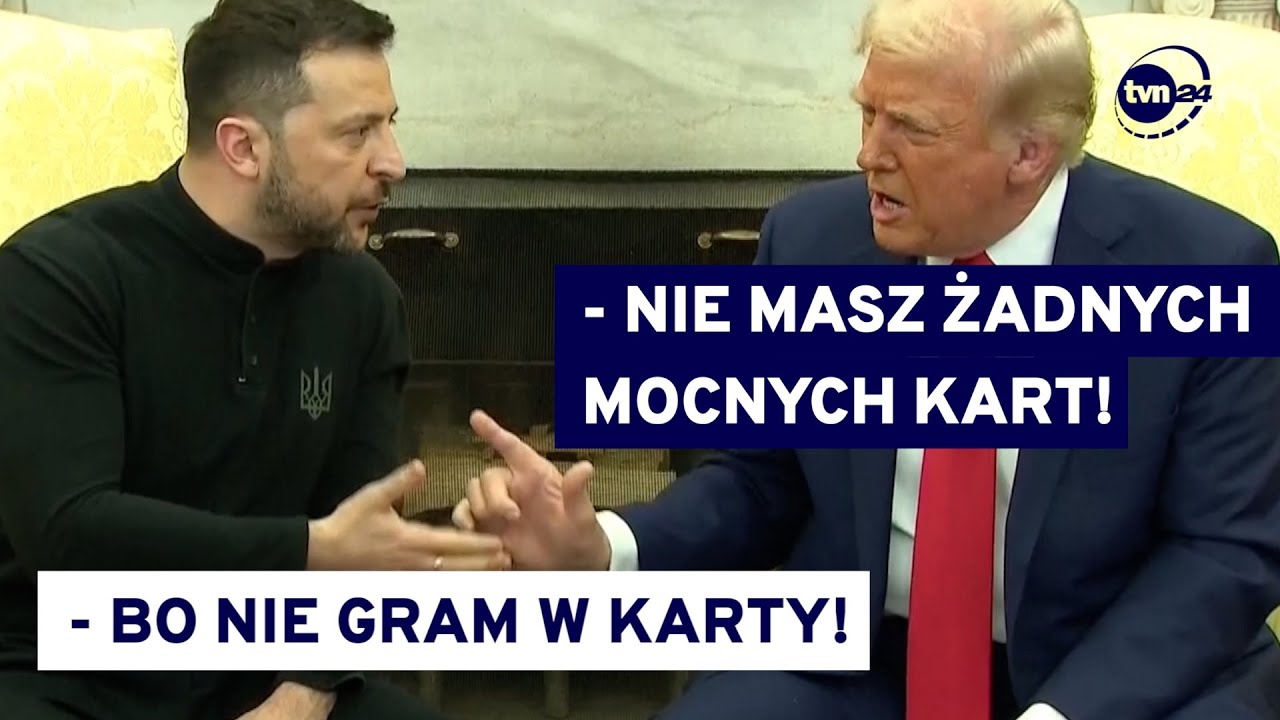 Trump i Vance wrzeszczą na Zełenskiego w Gabinecie Owalnym. Nie będzie umowy Ukrainy z USA @TVN24