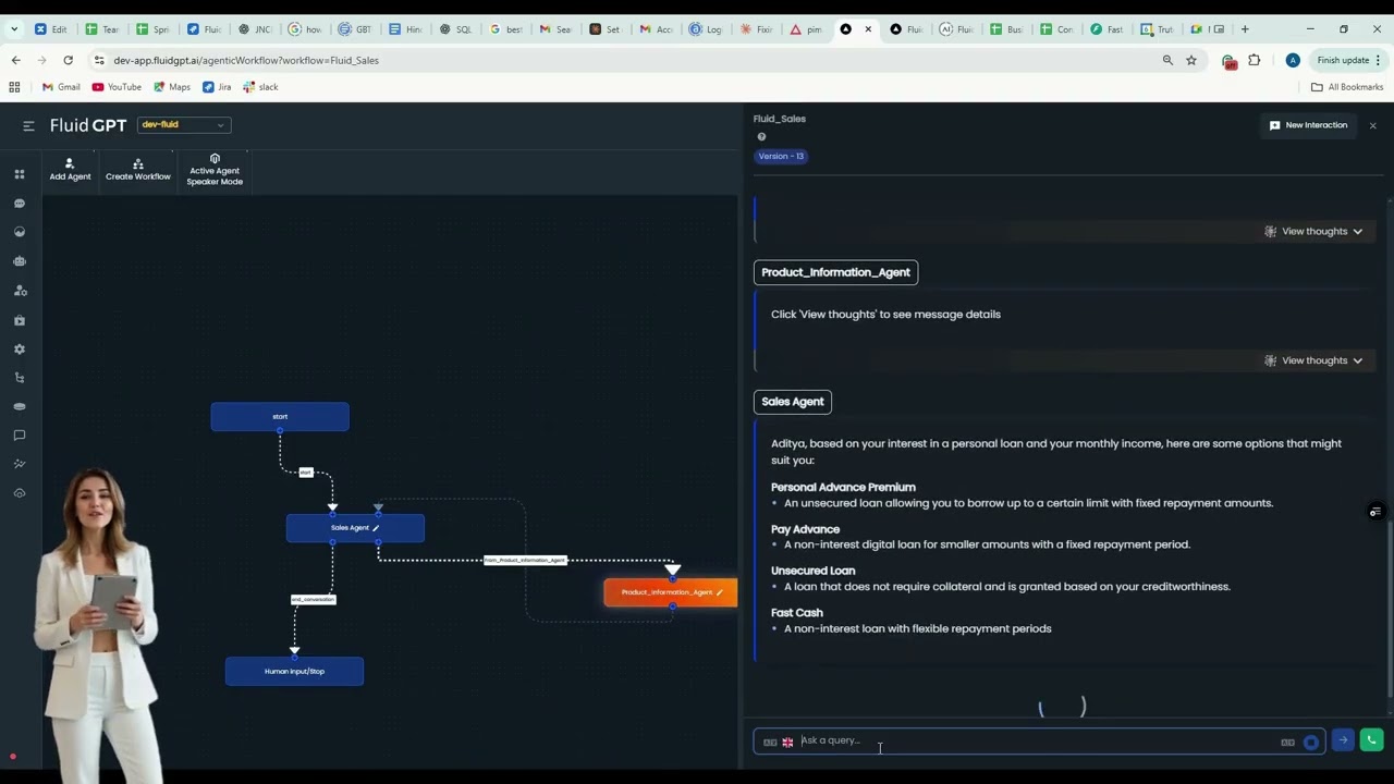 AI Sales Agent That Connects to Your CRM | Fluid AI’s Agentic Platform in Action