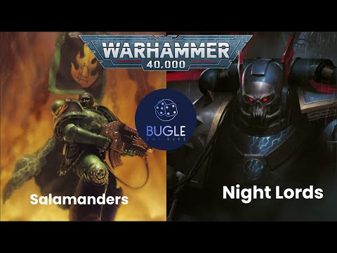 Salamanders vs Nightlords 2000 points warhammer 40k battle report