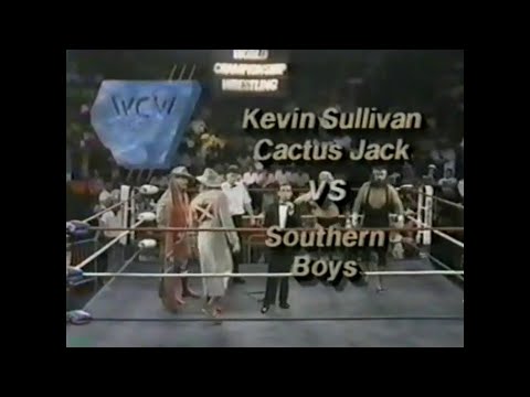 Southern Boys vs Cactus Jack & Kevin Sullivan   Saturday Night May 12th, 1990