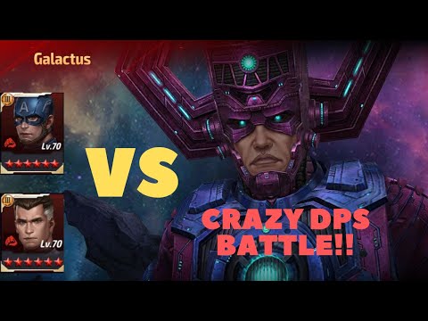 T3 Captain America & T3 Mister Fantastic Vs GALACTUS Giant Boss Raid (GBR) - Marvel Future Fight