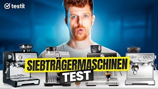Siebträgermaschinen Test - Die besten Espressomaschinen mit Mahlwerk unter 600 Euro!