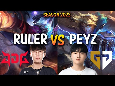 JDG Ruler vs Gen Peyz - Ruler VARUS vs EZREAL ADC - KR Ranked
