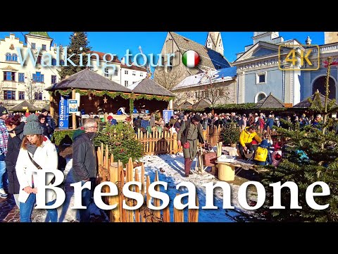 Bressanone/Brixen & Christmas market🎄(Alto Adige Südtirol), Italy【Walking Tour】History in Subtitle