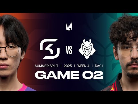 SK v G2 | 2025 LEC Summer | Week 4 Day 1 | SK Gaming vs. G2 Esports Game 2