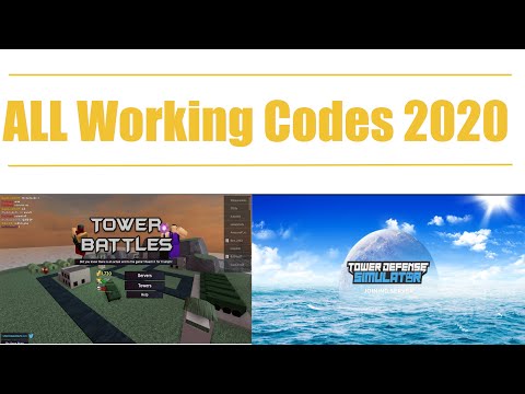 The ONLY WORKING CODE for Tower Battles (2020)