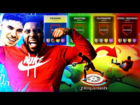 LAMELO BALL BUILD IS A GOD WITH NO BADGES !!! NBA 2K21