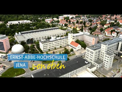 Die Ernst-Abbe-Hochschule Jena von oben