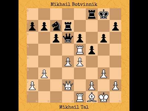Mikhail Tal vs Mikhail Botvinnik | World Championship Match, 1960 #chess #chessgame