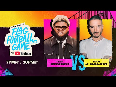 Team J Balvin vs. Team Druski: YouTube SBLX Flag Football Game