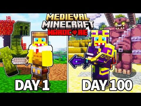 Surviving 100 Days in Medieval Minecraft?! 😱