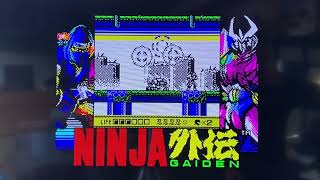 Ninja gaiden / shadow warriors on the spectrum #thespectrum #zxspectrum #retrogaming #ninjagaiden