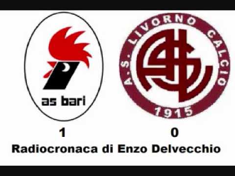 Bari-Livorno 1-0 di Enzo Delvecchio (1/10/2011) Radiocronaca da Radio 1 RAI