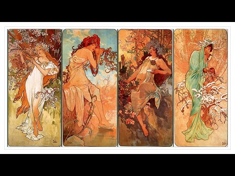 The Seasons, Alphonse Mucha