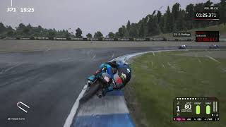 MotoGP™20 realistic 90% Rain moto3 VR46 CelestinoVietti Twin Ring Motegi 　FP1【Game Play】