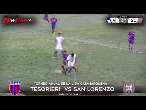 LIGA CATAMARQUEÑA, Tesorieri vs San Lorenzo