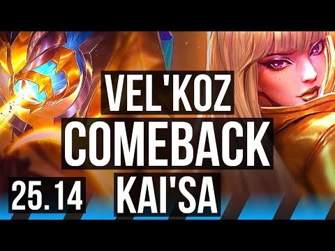 VEL'KOZ vs KAI'SA (MID) | Comeback | NA Master | 25.14