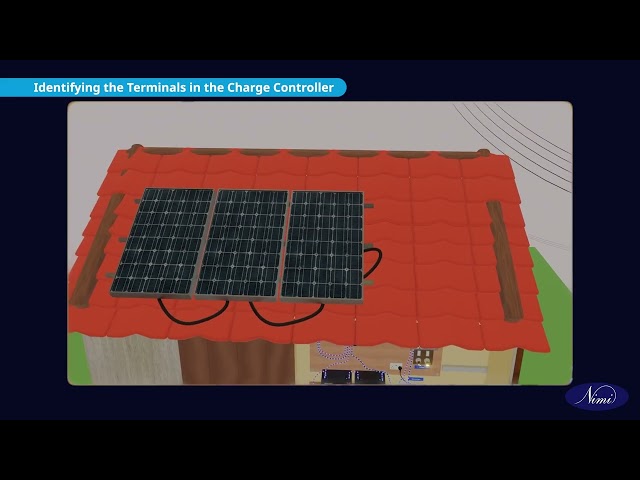 Wire a solar controller to a battery storage station Part 1