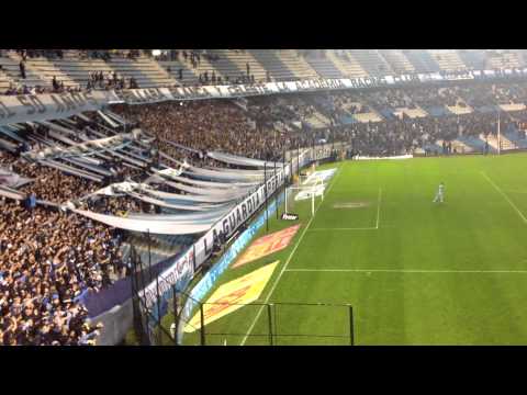 "Racing Hinchada em Estádio Juan Domingo Perón" Barra: La Guardia Imperial • Club: Racing Club