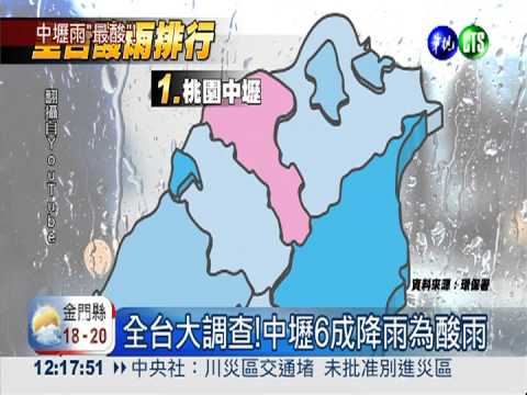 中壢雨最酸! 接觸過多恐致氣喘