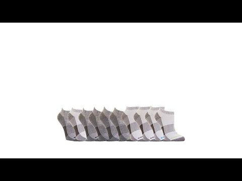 Copper Fit Women's 10 Pair Ankle Guard Low Cut Socks
