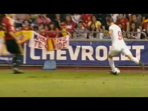 Spain 5-0 Belgium,Highlights, WC 2010 Qualifying  05/09/09