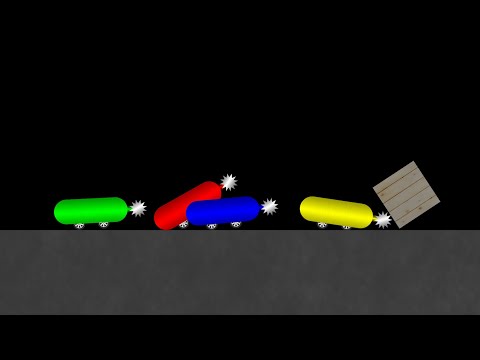 Multifunctional Car Race in Algodoo