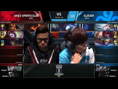 AHQ vs C9 - Worlds 2017 Group Stage Day 2 - AHQ e-Sports Club vs CLoud 9
