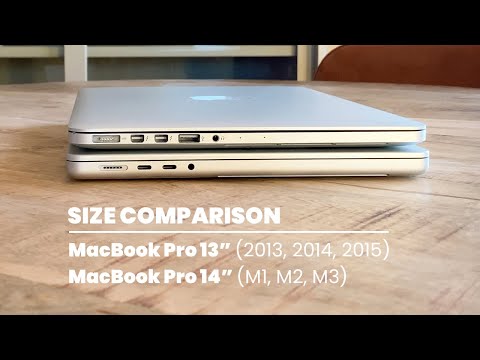 Size Comparison | MacBook Pro 14" vs MacBook Pro 2013, 2014, 2015