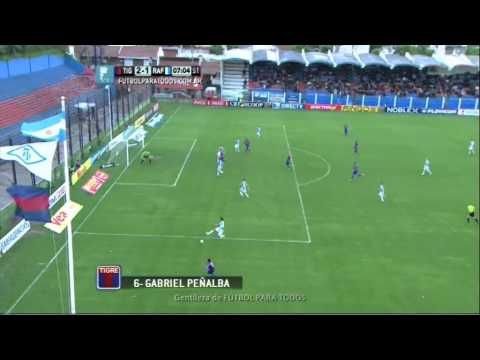 Gol de Peñalba. Tigre 2 - Rafaela 1. Fecha 18. Primera División 2014. FPT