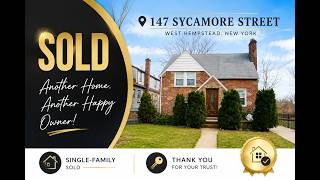SOLD🎉 147 Sycamore St, West Hempstead, NY 11552~ Single Family🏡