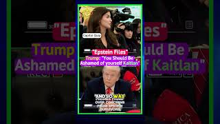 Trump LASHES OUT At Kaitlan Collins Over Epstein Questions! 😭💀 #shorts