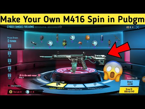 How to make Your Own M416 spin in Pubgm 🔥Cyber Famous Firearms