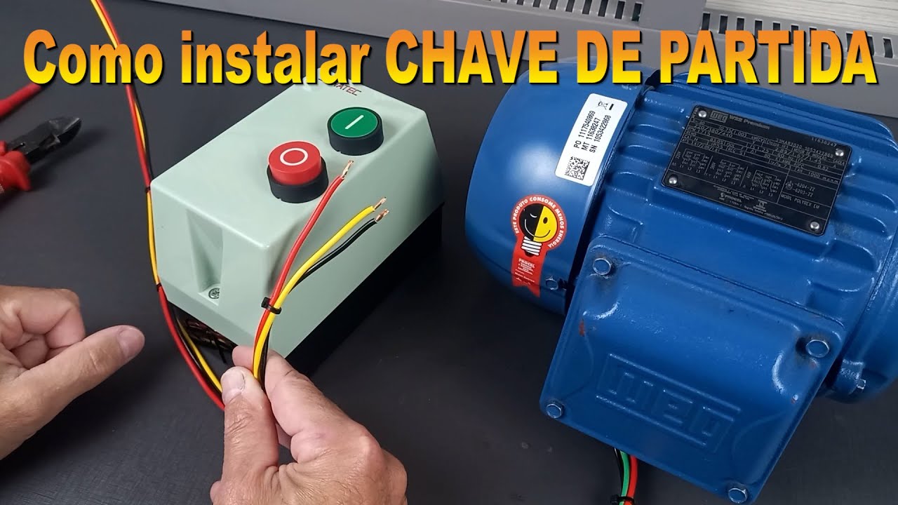 Como instalar CHAVE DE PARTIDA em motor elétrico