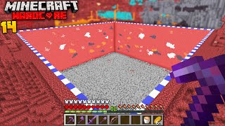 I Mined A 100x100 Area In THE NETHER In Minecraft Hardcore!